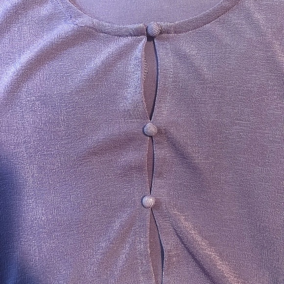 Purple Short Sleeve Dress - Picture 2 of 5